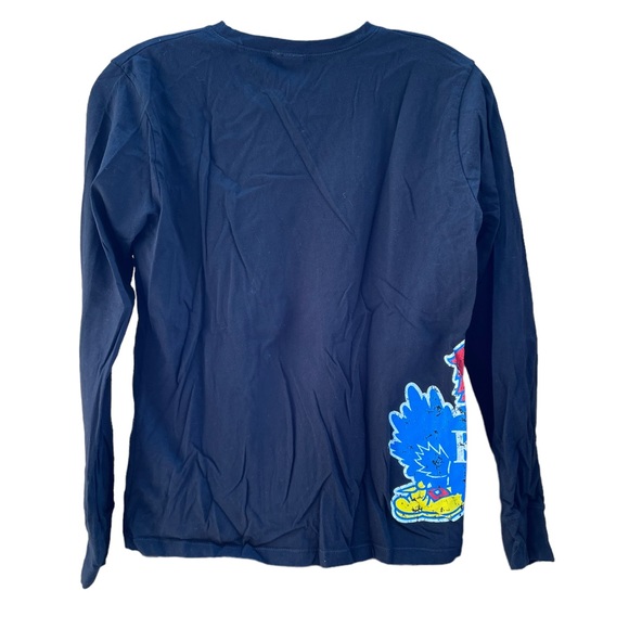 Step Ahead Sportswear KU Jayhawk Long Sleeve Crew Neck Tee Ladies size Medium - Picture 2 of 4
